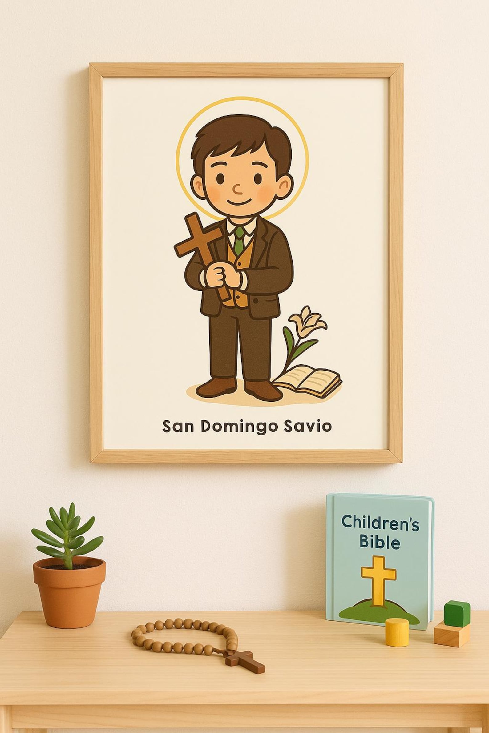 Saint Dominic Savio Catholic Art: Inspirational Kids Poster (PDF) - Etsy