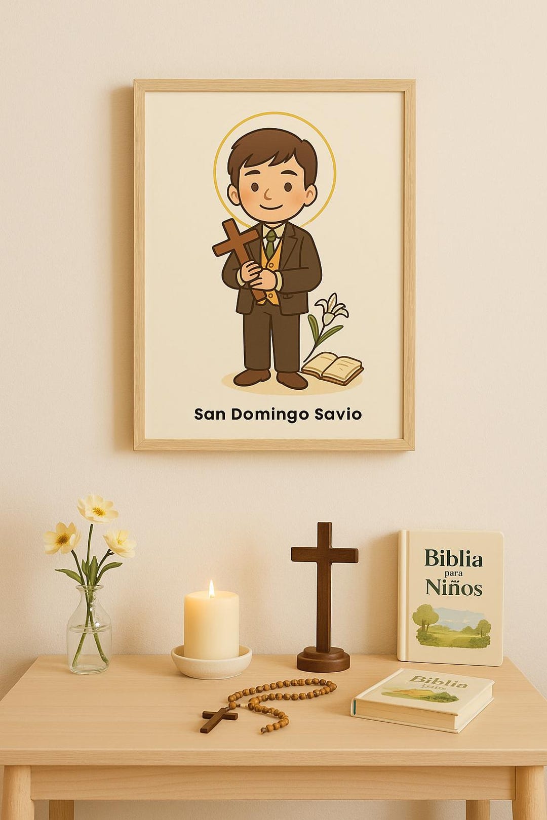 Saint Dominic Savio Catholic Art: Inspirational Kids Poster (PDF) - Etsy