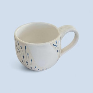 Handmade Ceramic Tea & Coffee Cup-Rustic Pottery Mug ,Artisan Clay .