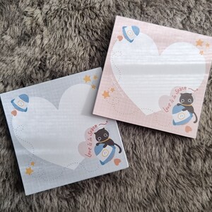 Love is in space pink color - Notepad  30 sheets