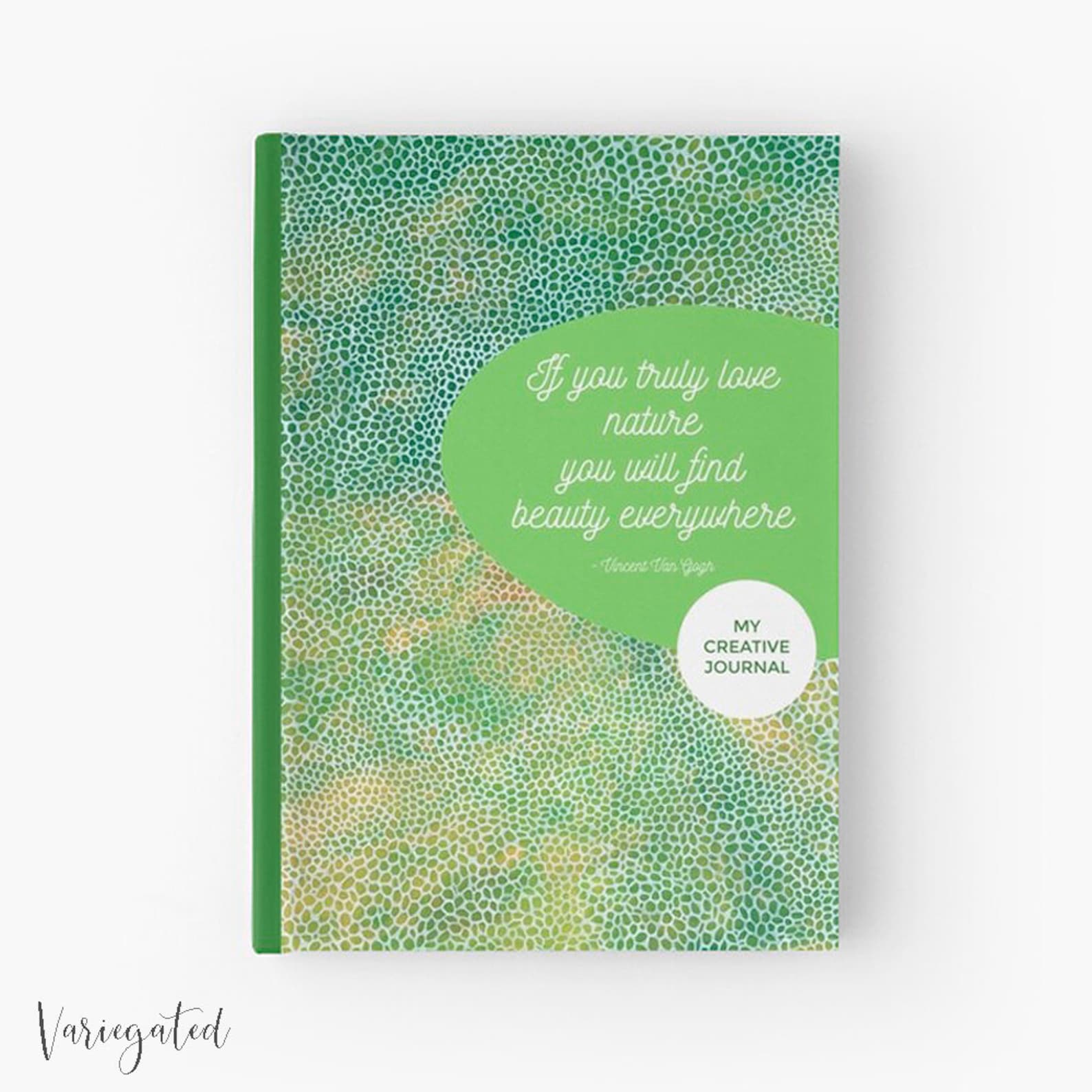 Blank Art Journal With Abstract Art Cover and Inspirational Etsy