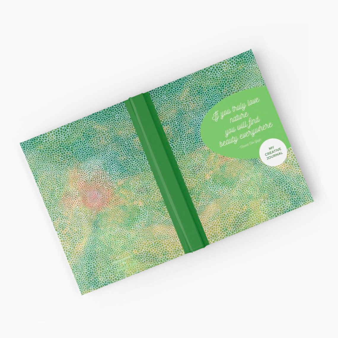 Blank Art Journal With Abstract Art Cover and Inspirational Etsy