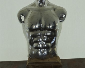 SCULPTURE BUSTE  HOMME en fonte d'aluminium