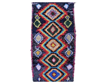 205X110 cm 6'8"x3'7" T49059  BOUCHEROUITE berber rug , boucharouette, moroccan rug visit our 900 choices at moroccan-berber-rugs.com