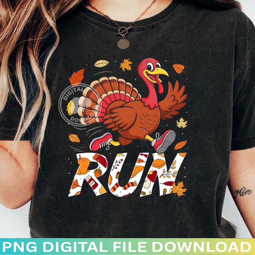 Turkey Racing Drawings Turkey Trot PNG, Funny 5k Running Thanksgiving Race Design, Digital ...