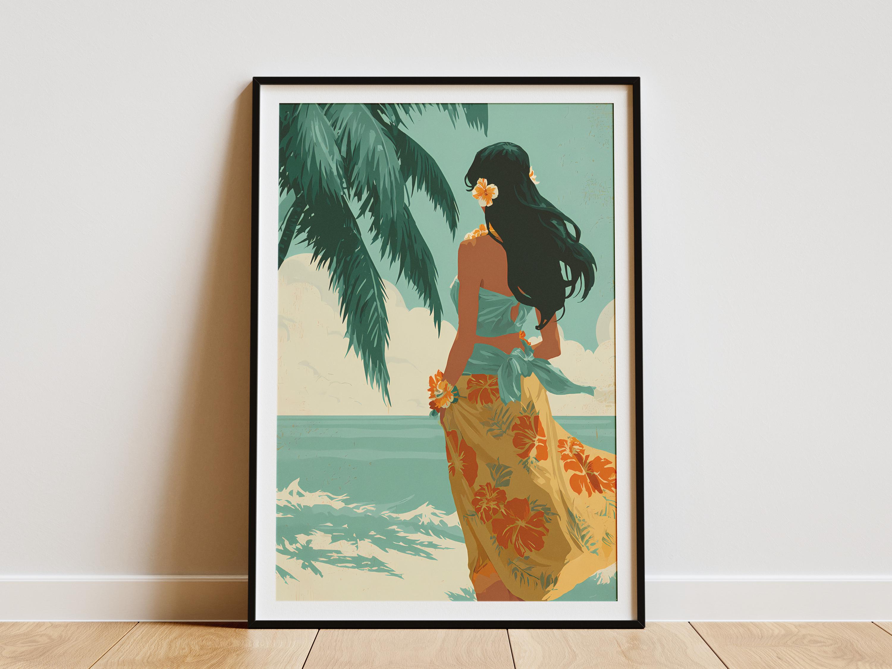 Vintage Framed Hawaiian Art - Etsy