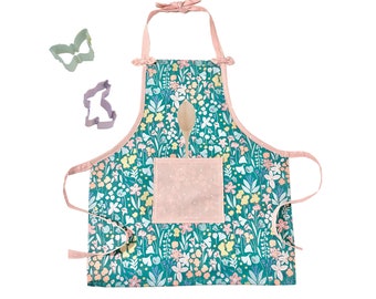 15 colors Blush Linen shabby chic girls apron Ready to ship custom girl apron personalized girl apron