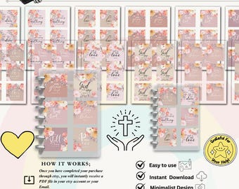 Bible Verse Cards: Christian Inspiration, Encouragement (PDF)