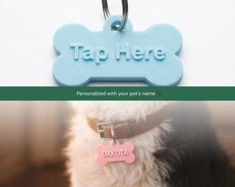3D gedruckte NFC Tiermarke - Smart Smart Smart Lost Pet Alarm, digitale Tierarzt Karte (Reisepass)
