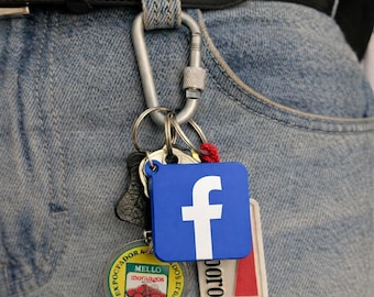 Personalisierter Facebook NFC Tap Schlüsselbund: Smart Social Media Teilen