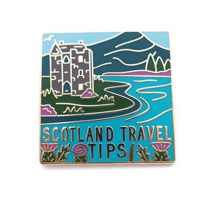 Scotland Travel Tips enamel pin. image 5