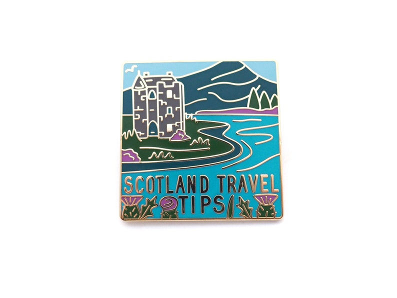 Scotland Travel Tips enamel pin. image 5