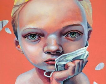 Limited edition gicleeprint "Revealed 02" Corona-kunst