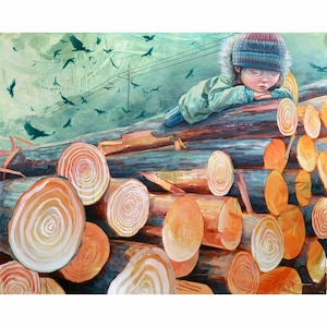 Limited edition Giclee print &quot;Timber 01&quot;