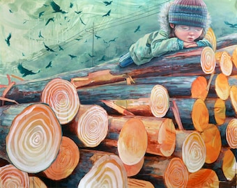 Limited edition Giclee print "Timber 01"