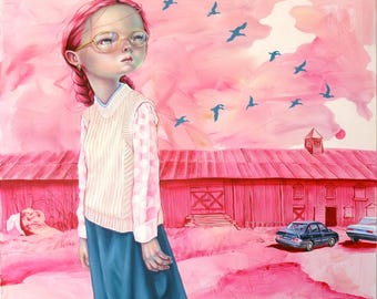 Limited edition gicleeprint "Bubblegum-blues"