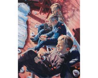 Grote originele kunst "Manfulness"