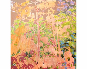 Popsurrealisme acrylschilderij op doek: "Mother Pine"