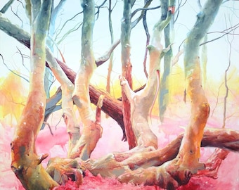 Original art  "Odgers trees 01"