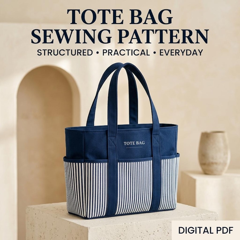 Instant Download Sewing Pattern Sewing Pattern Bundle PDF | Barrel Pants, Wide Leg Pants & Canvas Tote ...