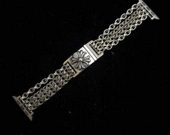 CH Style Apple Watch Strap, Gothic Cross Watch Bracelet Compatible with Apple Watch, Vintage Watch Strap, Anniversary Gift, B10O1