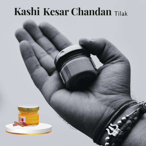 Kashi Kesar Chandan Tilak Paste (Made from Sandalwood and Saffron) 100 Grams