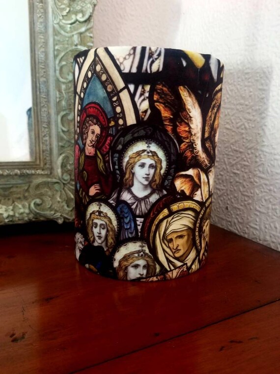 Stained Glass Velvet Lampshade Etsy