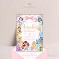 Princess Birthday Invitation Card | Editable Canva Template | Royal Theme Party Invite Instant Download