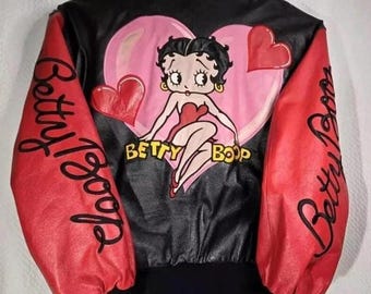 Vintage Betty Boop JH Design Bomber Jacket - Etsy