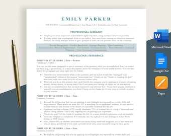 ATS Resume Template Design: Get a high-ATS-score resume design template to help you land your dream job with a cover letter and references