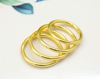 14k Gold Filled Stacking Ring, Dainty Minimalist Band