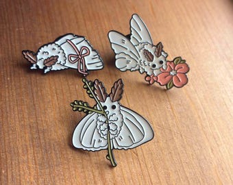 Cute Moth Pin | Luna Moth Pin | Cottagecore Pin | Fairycore Accessories | Woodland Animal Pin | Nature Lover Gift | Kawaii Moth Brooch