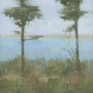 2 Trees Scillies Cornish Landscape Painting Signed Fine Art Print image 1