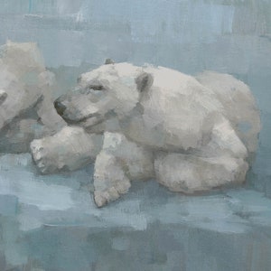 Polar Bear Painting Signed Giclee Fine Art Print