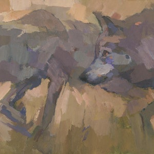 Wolf Wolves Painting, Signed Giclee Art Print