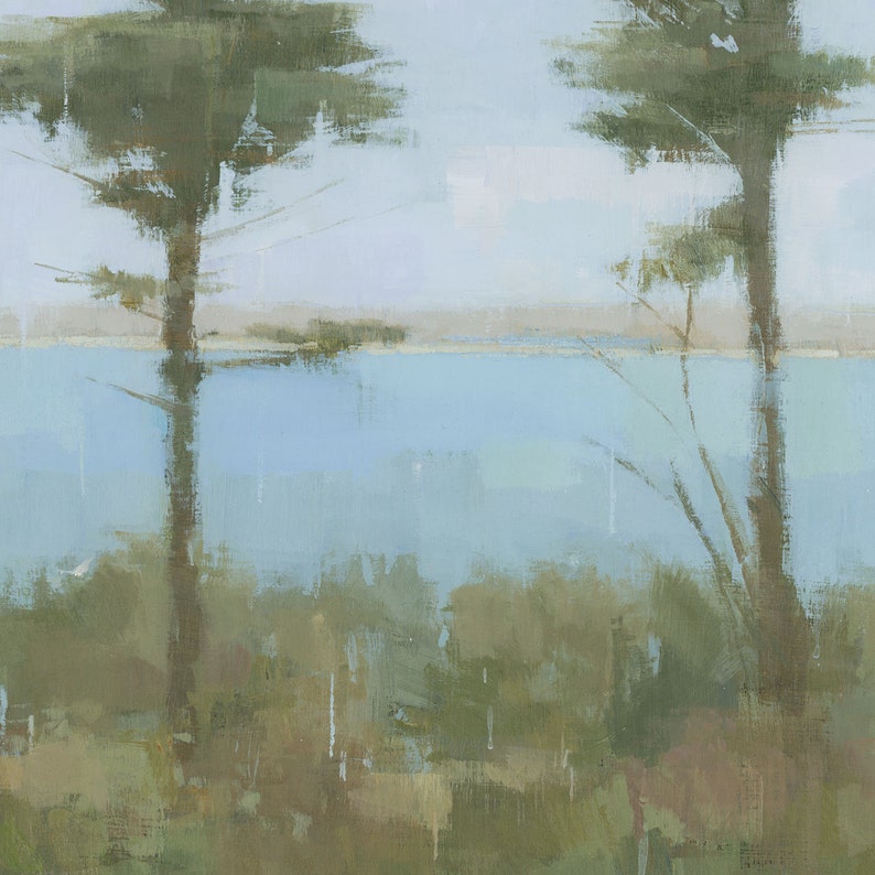 2 Trees Scillies Cornish Landscape Painting Signed Fine Art Print image 5