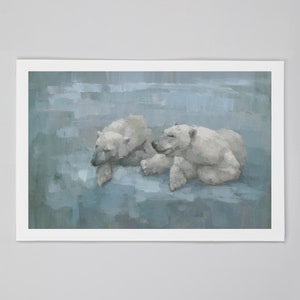 Polar Bear Painting Signed Giclee Fine Art Print image 2