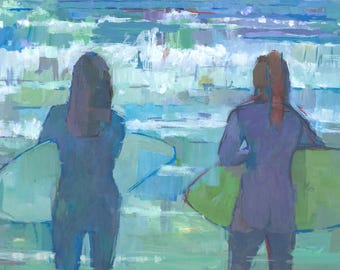 Signed Giclée Print of Original Surf Painting