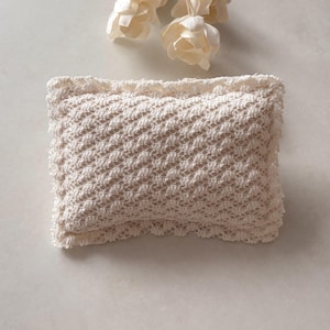 Newborn Posing Pillow | Lace Newborn Pillow | Photography Prop | Neutral Newborn Setup | Baby Photo Prop