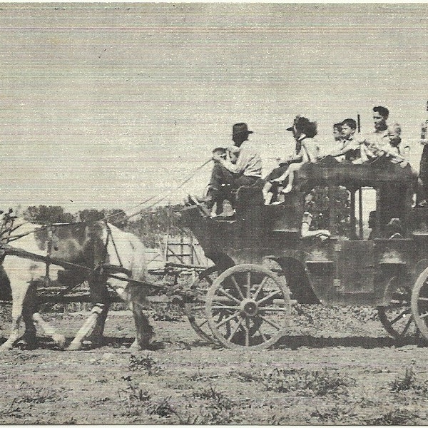 Vintage Postcard - Cowboy Town Inc. between Dallas and Fort Worth - 1960s