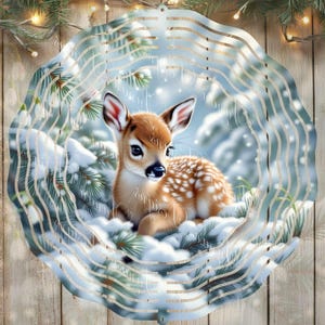 Desenho de cata-vento de fulvo de inverno PNG: clipart de veado de Natal (download digital)