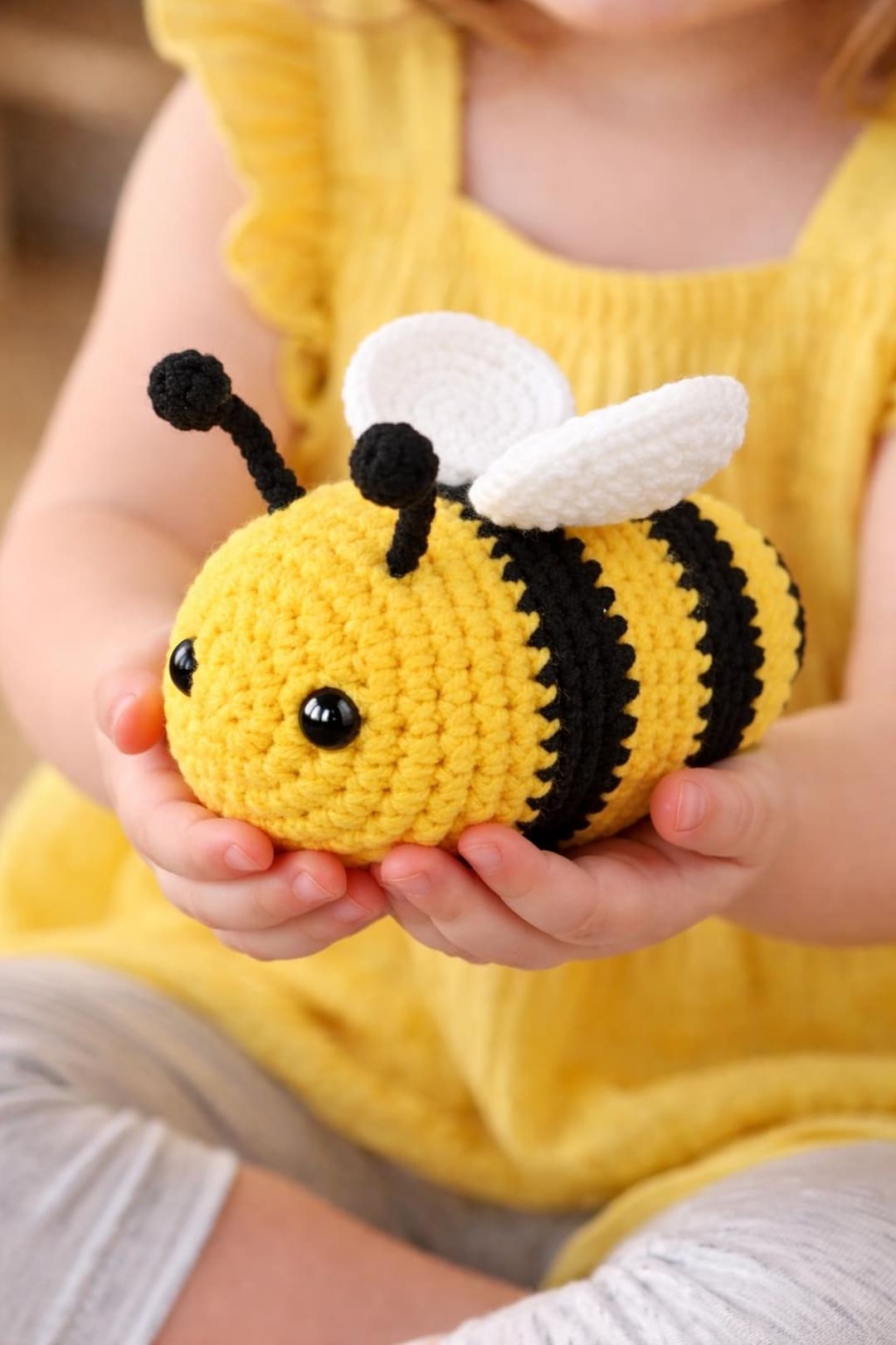 Giant Crochet Honey Bee Pattern | 12 Inch Amigurumi Plush (PDF Pattern ...