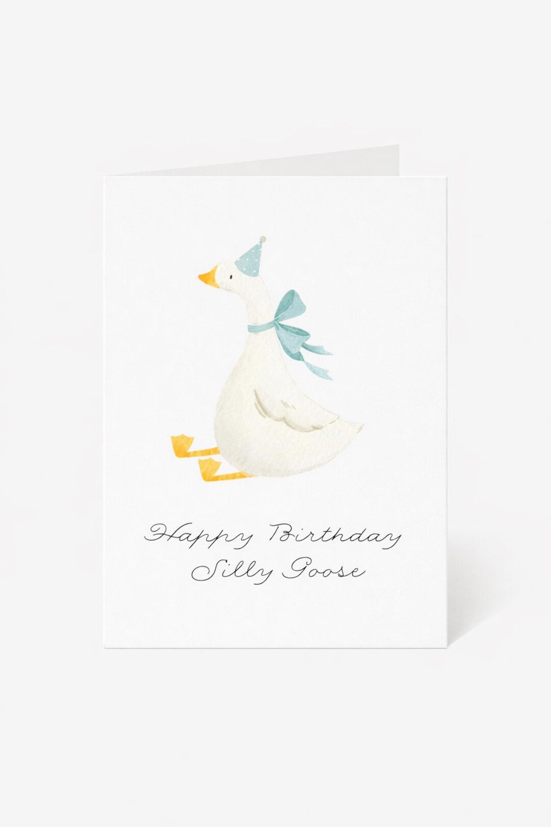 Silly Goose Birthday Card | Cute Goose Birthday Card | Funny Happy ...