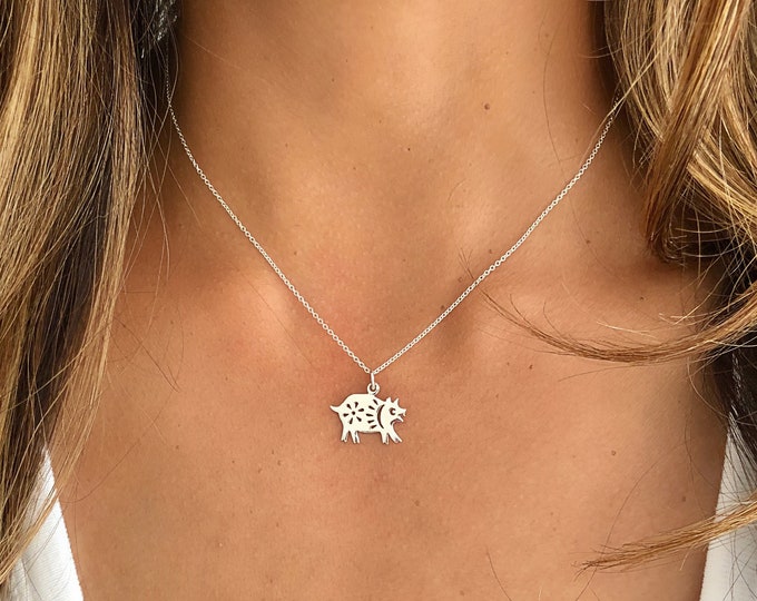 Chinese Zodiac Charm Necklace, Chinese Zodiac, Gift for Her Etsy