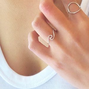 Wave Ring, Surfer Jewelry, Surfer Ring, Wave Ring Sterling Silver,  Wave Ring Gold, Silver Ring, Gold Ring, Wave Jewelry
