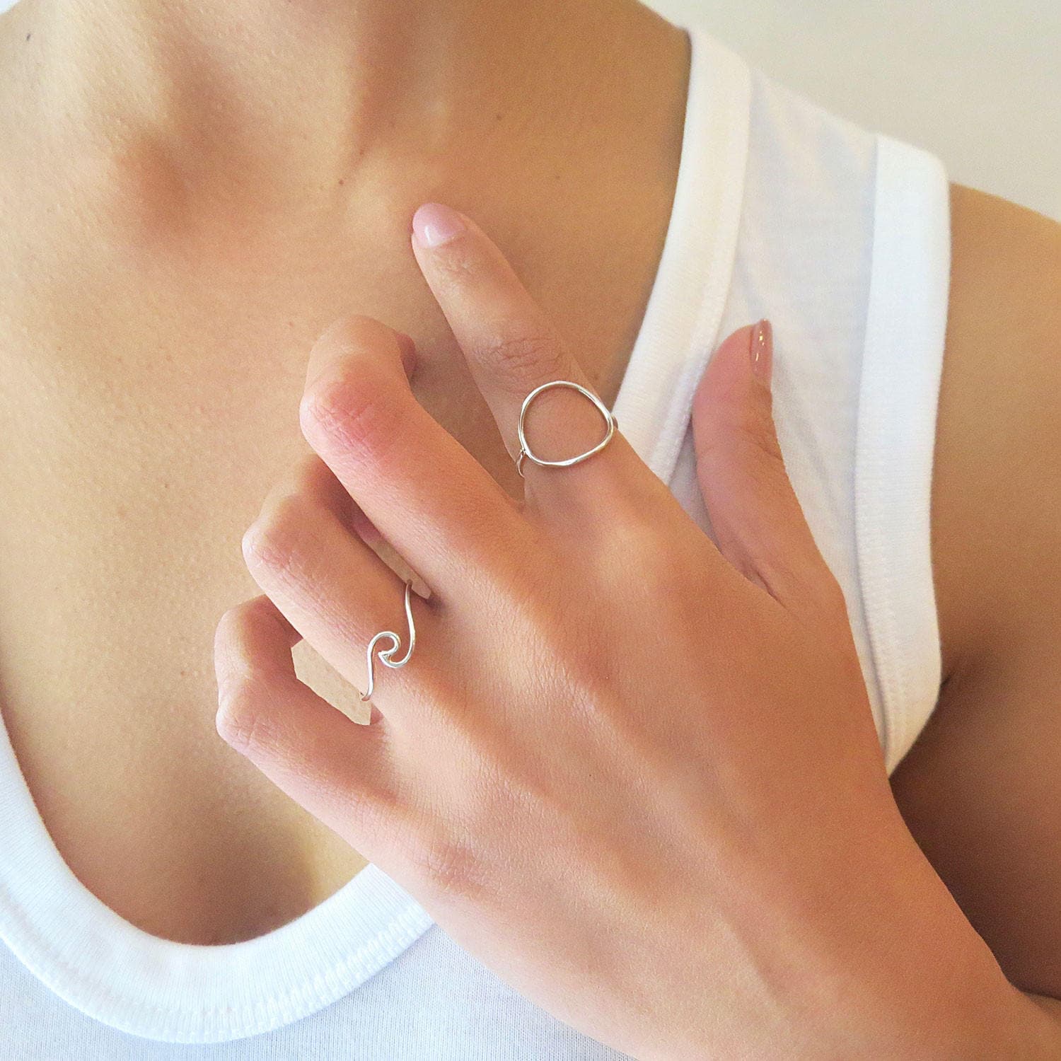 Lil rose shop gold wave ring