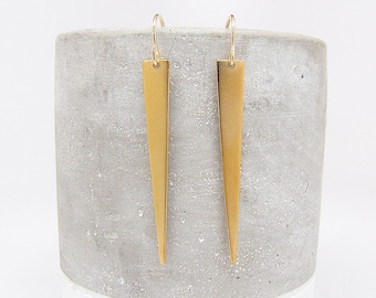 Spike Earrings Gold, Dangle Earrings, Gift For Her