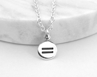 Equality Necklace - Gender Equality - Gay Pride - LGBT Necklace