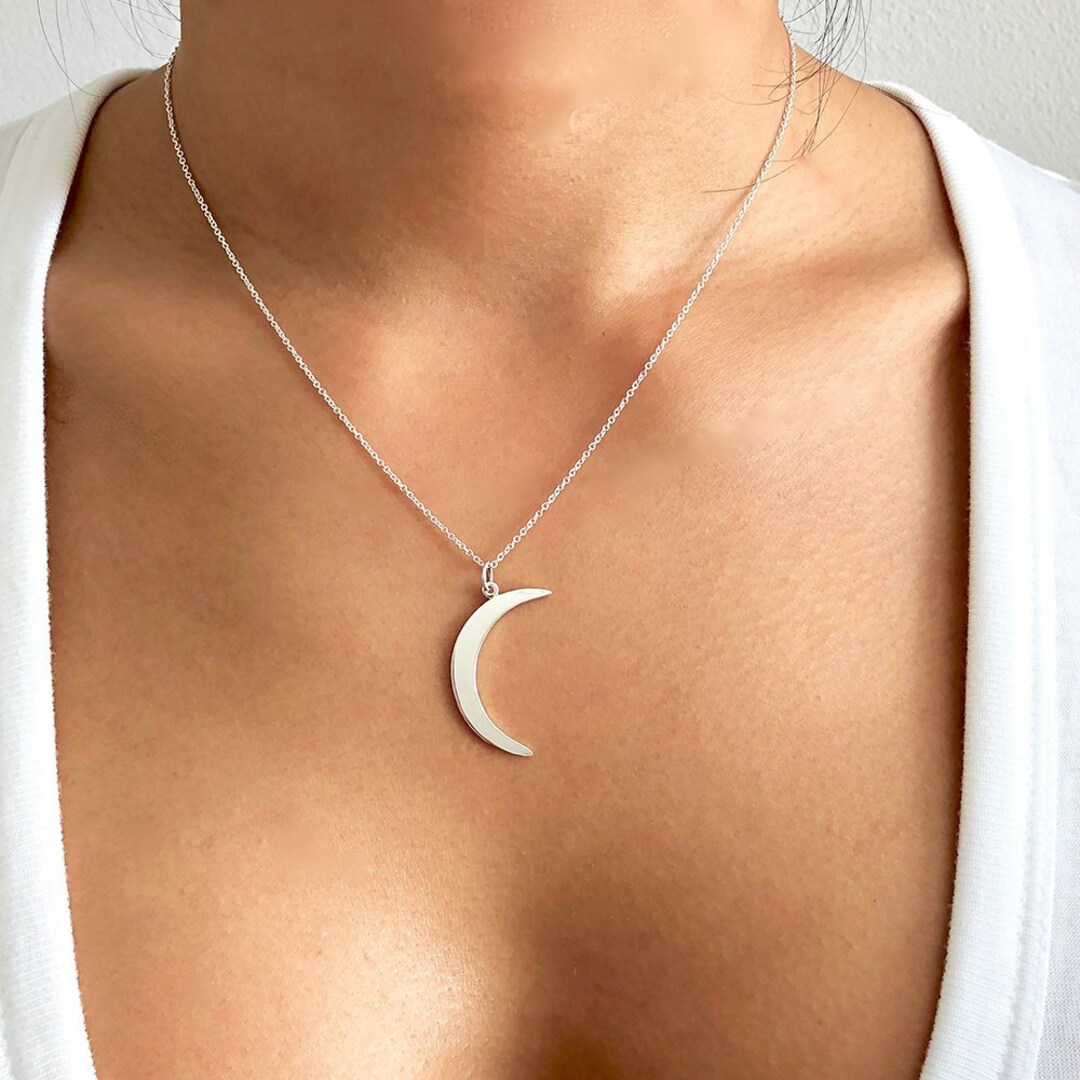 This is Us Moon Necklace - Silver Crescent Moon Necklace This is Us Moon Necklace - Silver Crescent Moon Necklace