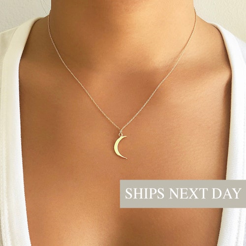 Us Moon Necklace Crescent Moon 